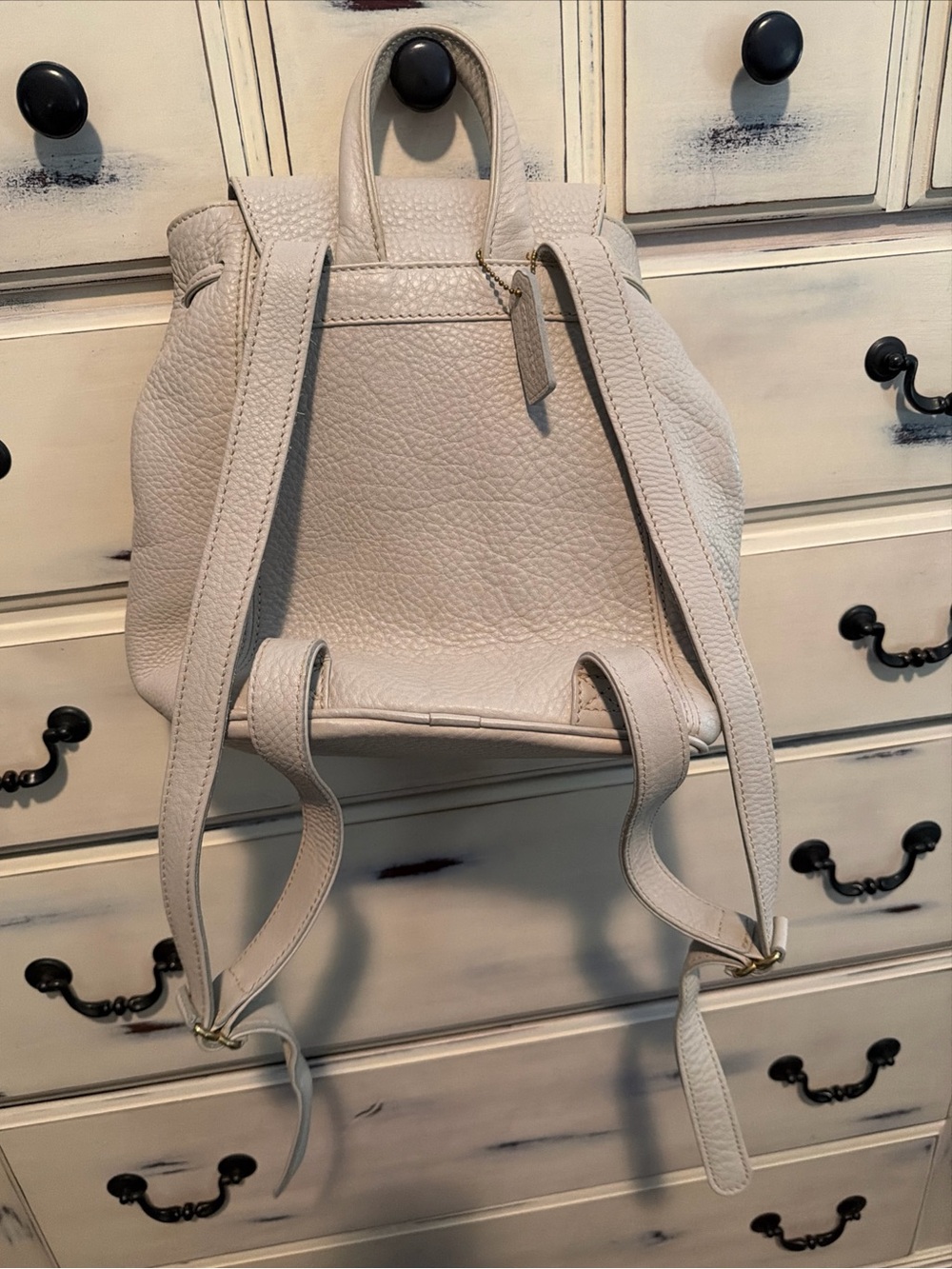 Vintage Coach Sonoma Drawstring Backpack N5E-4911 4911 EUC Pebbled Leather Italy - Picture 3 of 10